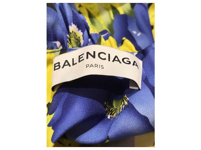 BALENCIAGA Kleider T.International M Polyester Blau - Ansicht 6