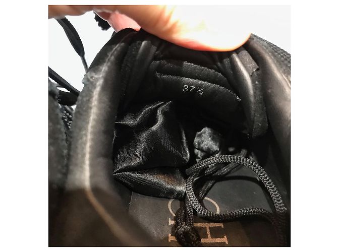 Sneakers JIMMY CHOO T.EU 37.5 Camoscio Nero - vista 10