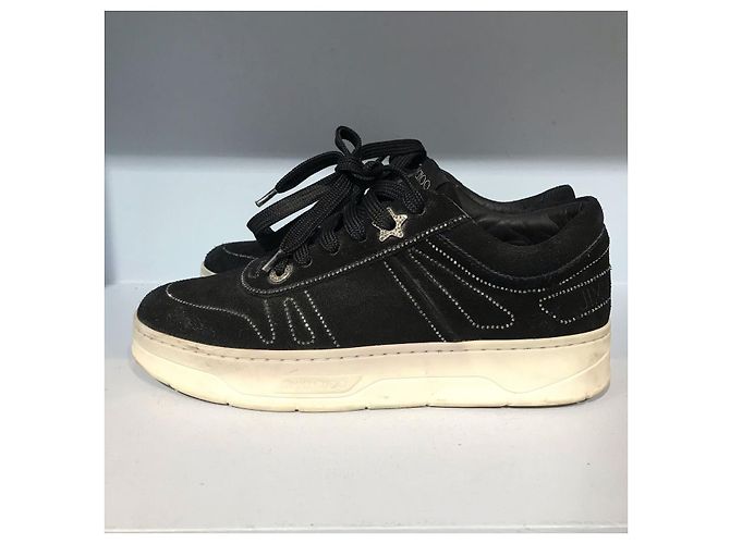 Sneakers JIMMY CHOO T.EU 37.5 Camoscio Nero - vista 6