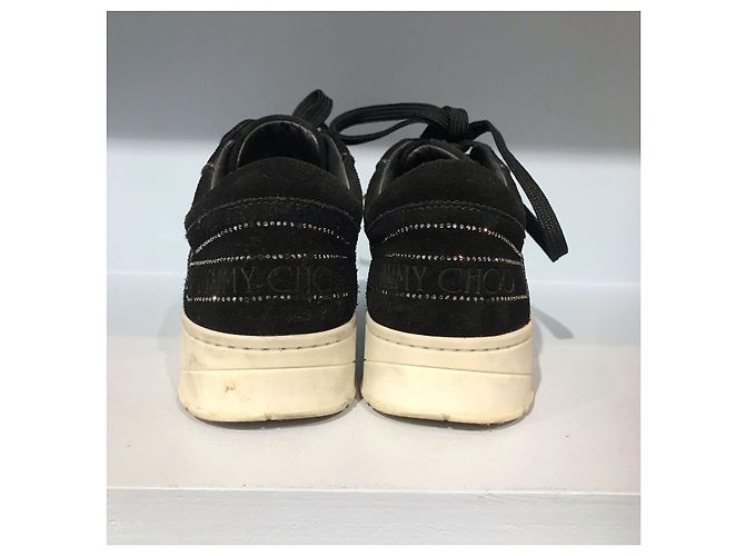 Sneakers JIMMY CHOO T.EU 37.5 Camoscio Nero - vista 7