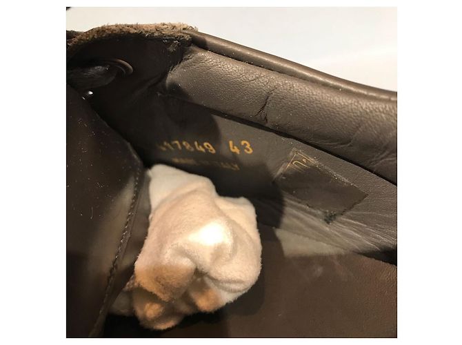 Sneakers SAINT LAURENT T.EU 43 Pelle Grigio - vista 5