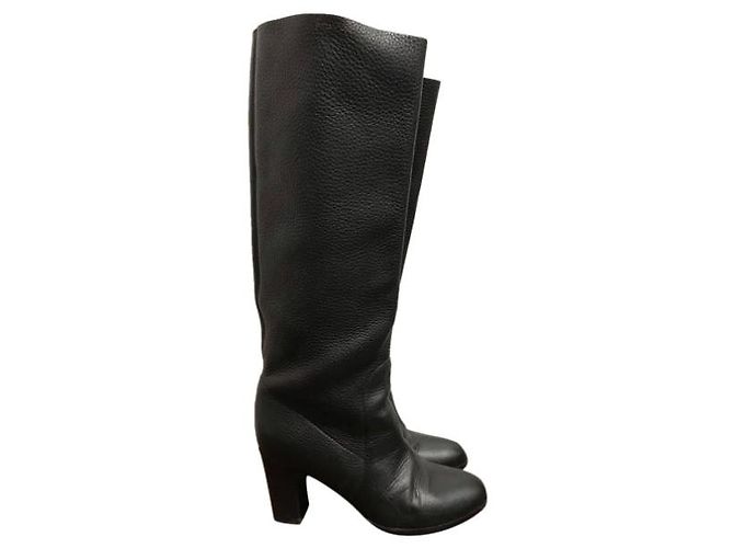 Botas SERGIO ROSSI T.EU 36 Cuero Negro - vista 7