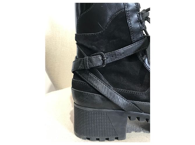 Botines LOUIS VUITTON T.EU 36.5 Cuero Negro - vista 4