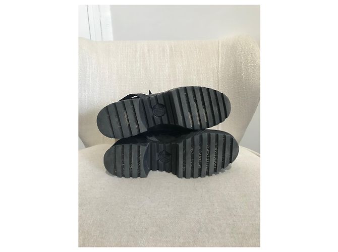 Botines LOUIS VUITTON T.EU 36.5 Cuero Negro - vista 6