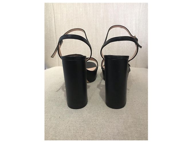 Marmont Sandali GUCCI T.EU 40.5 Pelle Nero - vista 4