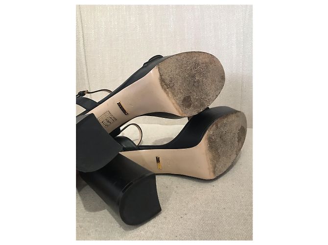 Marmont Sandali GUCCI T.EU 40.5 Pelle Nero - vista 5