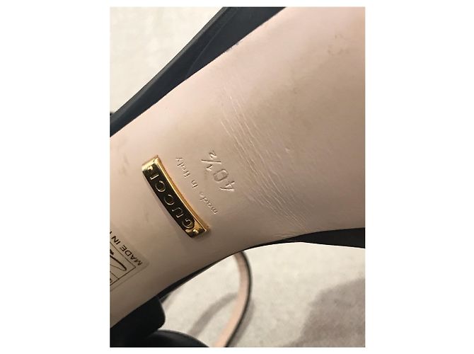 Marmont Sandali GUCCI T.EU 40.5 Pelle Nero - vista 6