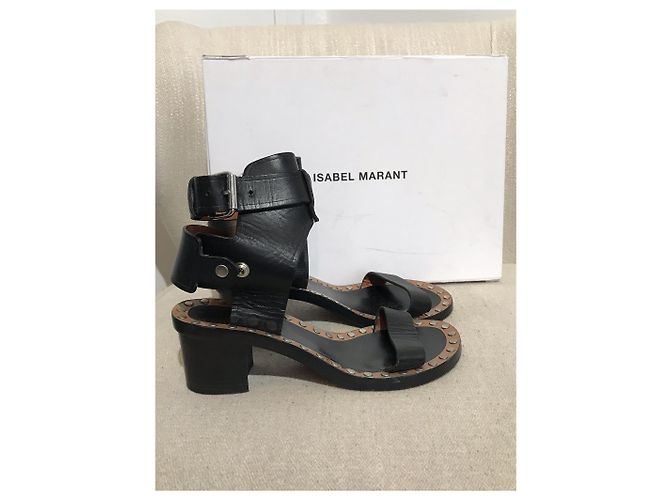 ISABEL MARANT Sandali T.EU 36 Pelle Nero - vista 6