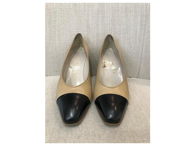 CHANEL Absätze T.EU 37 Leder Beige - Ansicht 2
