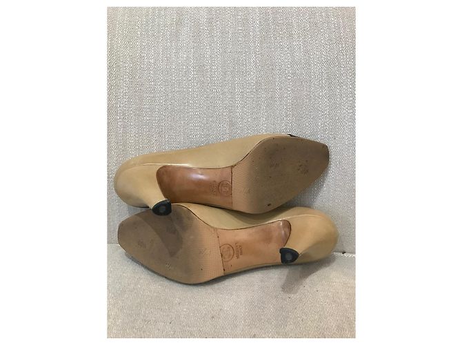 CHANEL Absätze T.EU 37 Leder Beige - Ansicht 5