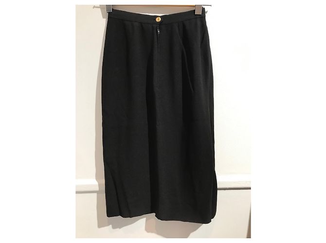 Faldas CHANEL T.International S Sintético Negro - vista 2