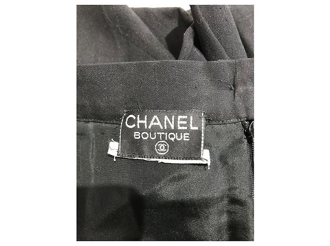 Faldas CHANEL T.International S Sintético Negro - vista 4