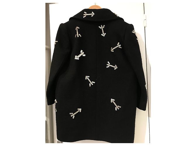 Abrigos CARVEN T.Internacional M Lana Negro - vista 3