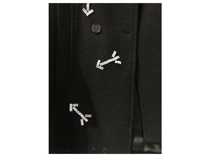 Abrigos CARVEN T.Internacional M Lana Negro - vista 4