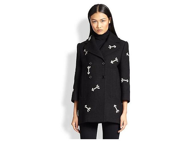 Abrigos CARVEN T.Internacional M Lana Negro - vista 5