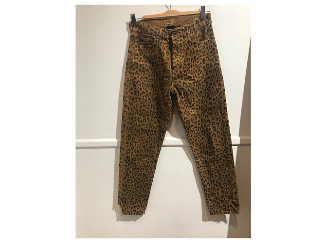 SAINT LAURENT Jeans T.US 29 Cotone Cammello - vista 3