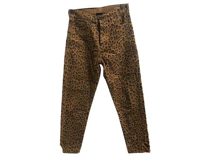 SAINT LAURENT Jeans T.US 29 Cotone Cammello - vista 7