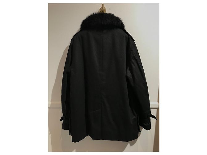 Abrigos SAINT LAURENT T.International M Algodón Negro - vista 4