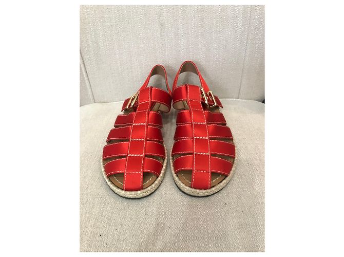 Sandali MARNI T.EU 38 Tessuto Rosso - vista 2
