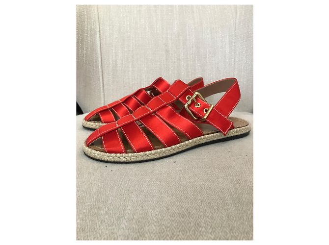 Sandali MARNI T.EU 38 Tessuto Rosso - vista 4