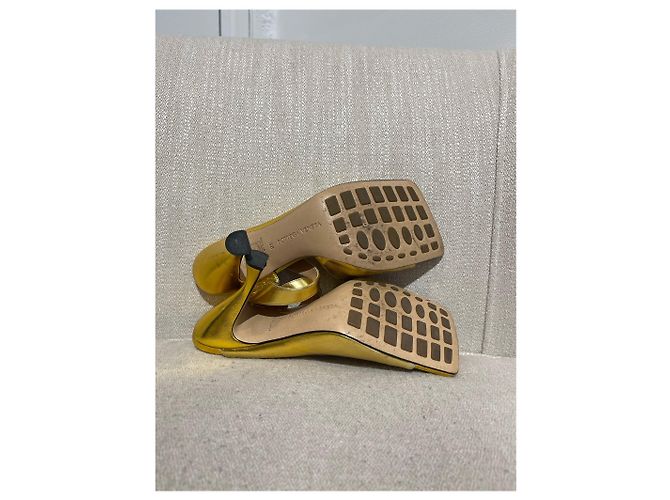Sandali BOTTEGA VENETA T.EU 38 Pelle D'oro - vista 8