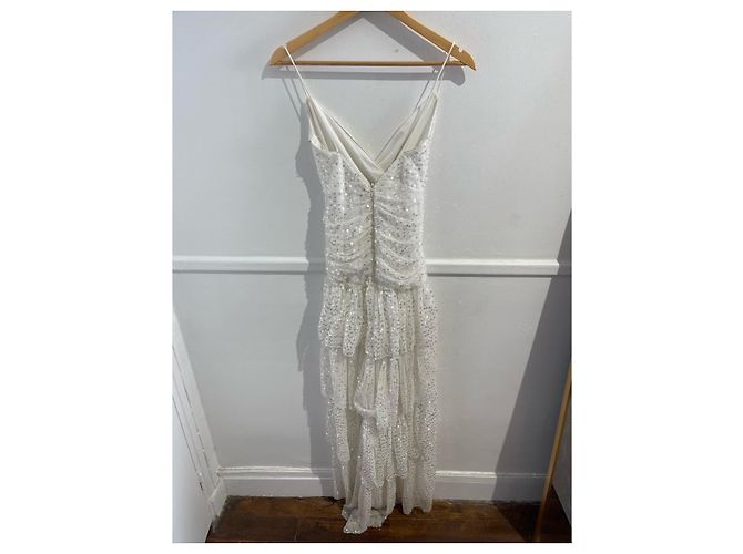 Autre Marque RAISA VANESSA Kleid T.FR 36 Polyester Weiß - Ansicht 3