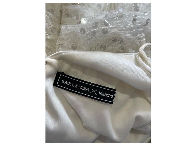 Autre Marque RAISA VANESSA Kleid T.FR 36 Polyester Weiß - Ansicht 5