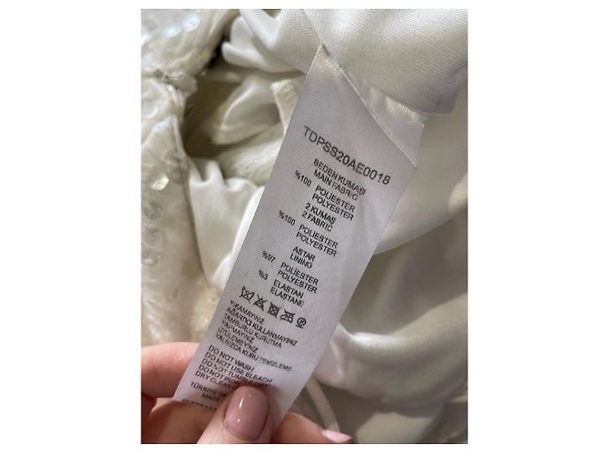 Autre Marque RAISA VANESSA Kleid T.FR 36 Polyester Weiß - Ansicht 6