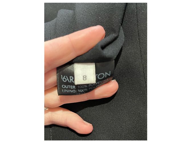 & Other Stories 16 ARLINGTON Kleider T.International S Polyester Schwarz - Ansicht 4