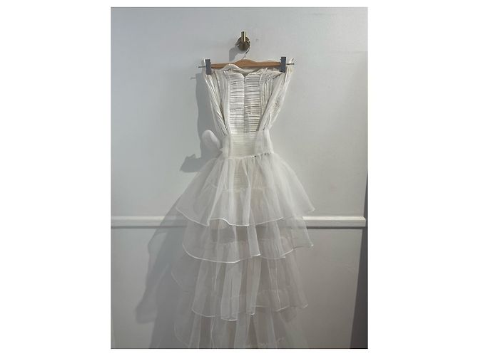 Autre Marque RAISA VANESSA Kleid T.FR 38 Synthetisch Weiß - Ansicht 5
