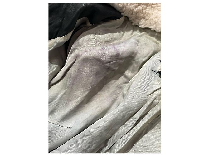 ACNE STUDIOS Jacke T.FR 38 Leder Schwarz - Ansicht 7