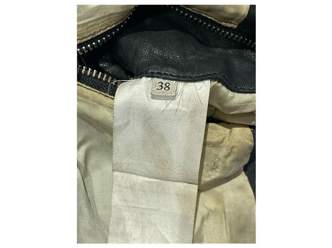 ACNE STUDIOS Jacke T.FR 38 Leder Schwarz - Ansicht 8