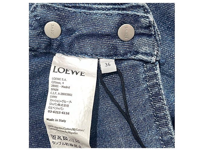 LOEWE Tops T.FR 36 Denim - Jeans Azul - vista 6