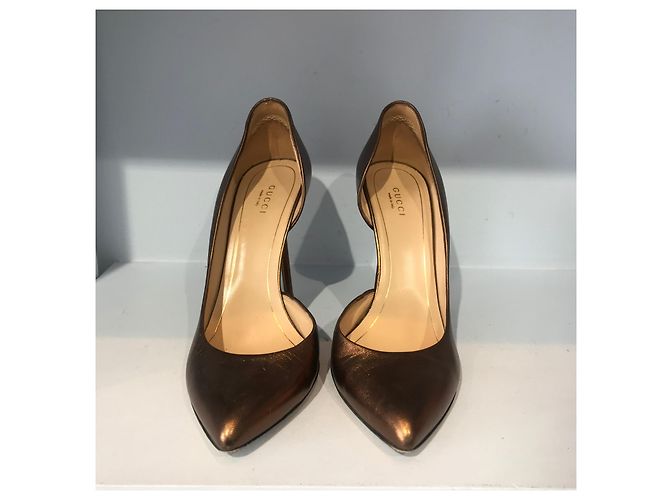 Tacchi GUCCI T.EU 38.5 Pelle D'oro - vista 2