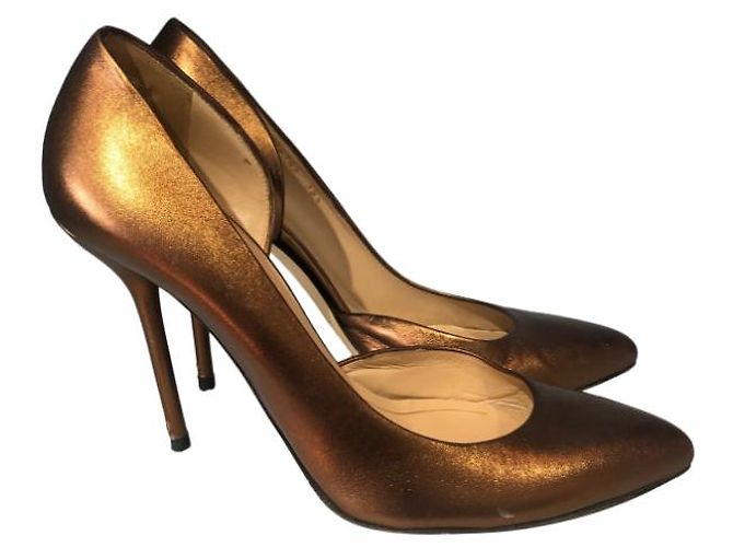 Tacchi GUCCI T.EU 38.5 Pelle D'oro - vista 6