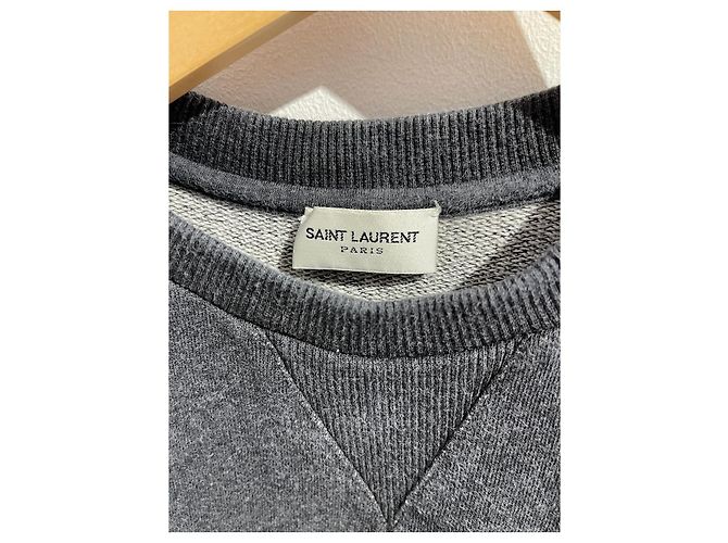 SAINT LAURENT Strickwaren T.International S Baumwolle Grau - Ansicht 3