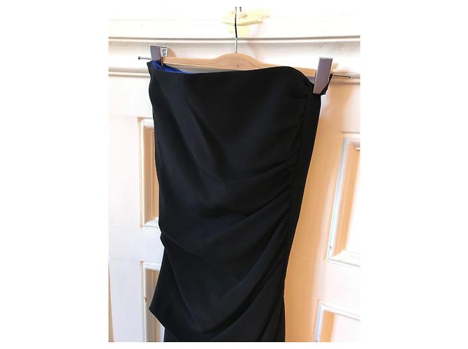 Vestidos AZZARO T.FR 38 Viscosa Negro - vista 2