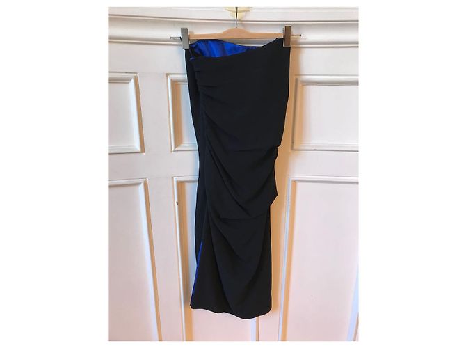Vestidos AZZARO T.FR 38 Viscosa Negro - vista 3