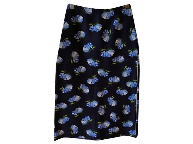 Autre Marque FALDA DE MADREPERLA T.FR 36 Sintético Azul - vista 5