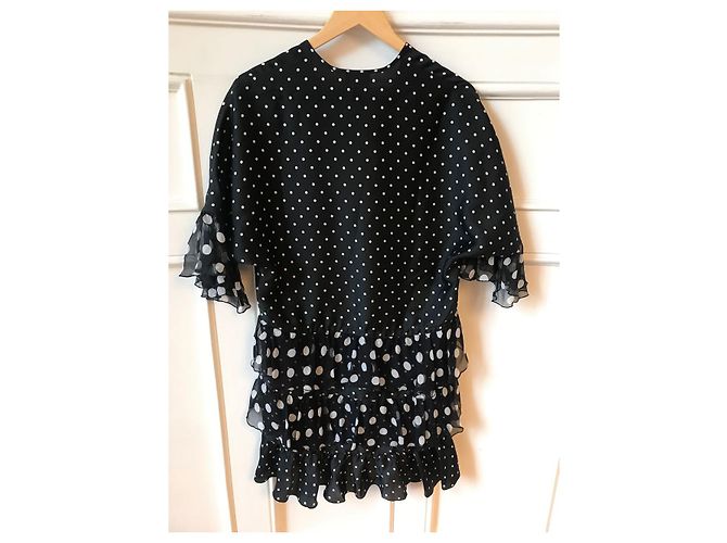 ERMANNO SCERVINO Kleider T.International S Seide Schwarz - Ansicht 3