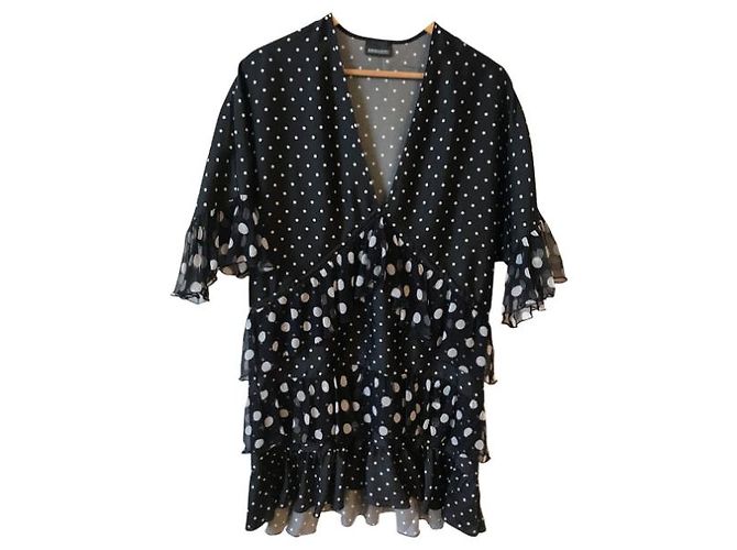 ERMANNO SCERVINO Kleider T.International S Seide Schwarz - Ansicht 7