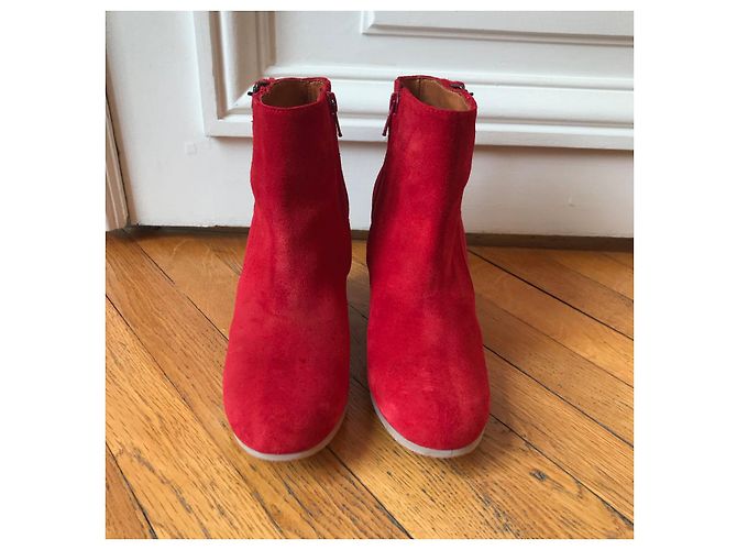 Botines LANVIN T.EU 36 Ante Roja - vista 2