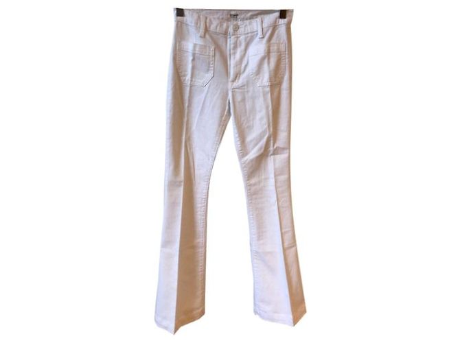 HUDSON Jeans T.FR 38 Cotone Bianco - vista 6