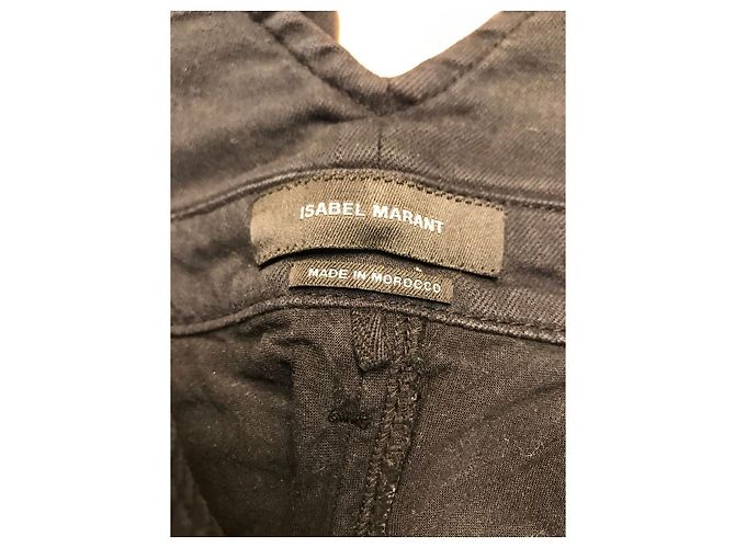 Jeans ISABEL MARANT T.FR 38 Cotone Nero - vista 6