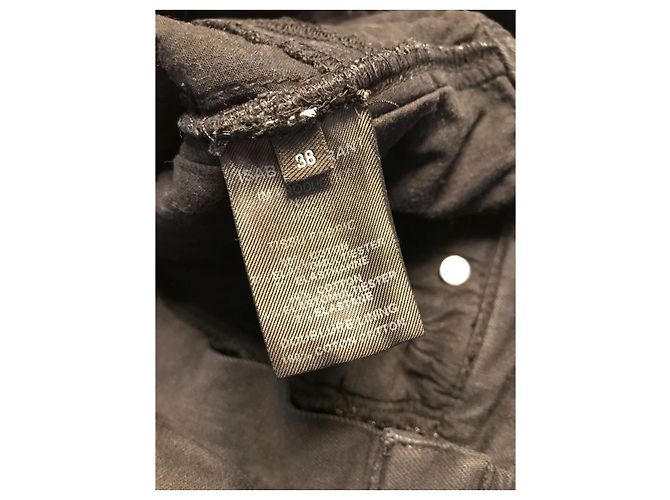 Jeans ISABEL MARANT T.FR 38 Cotone Nero - vista 7