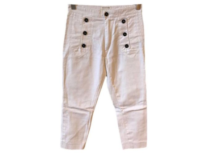 ISABEL MARANT ETOILE Jeans T.FR 36 Algodón Blanco - vista 7