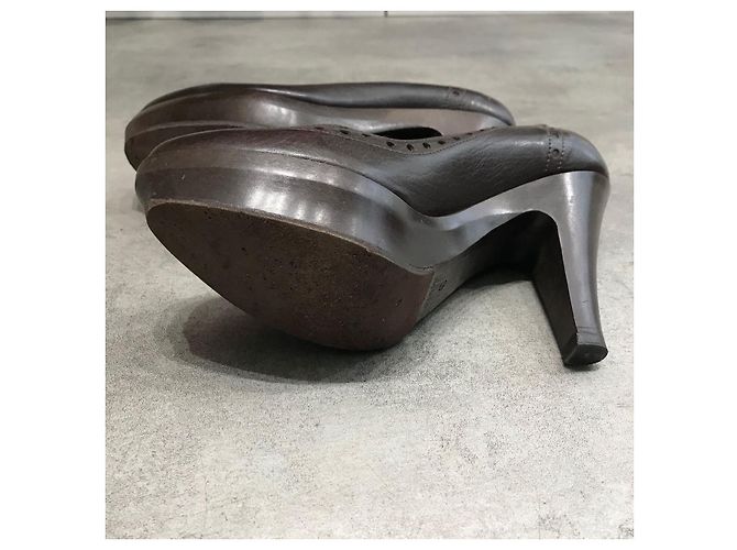 LANVIN Absätze T.EU 40 Leder Braun - Ansicht 4