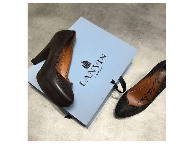 LANVIN Absätze T.EU 40 Leder Braun - Ansicht 6