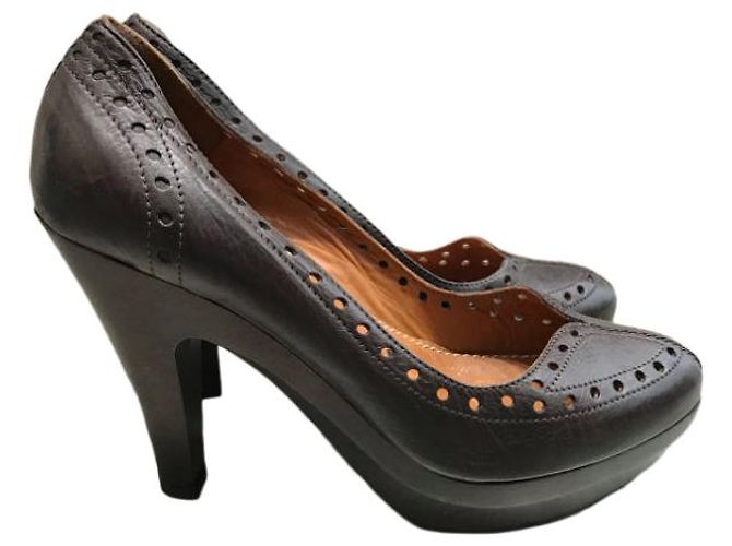LANVIN Absätze T.EU 40 Leder Braun - Ansicht 7