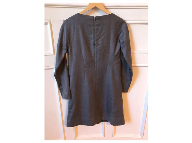 Chloé CHLOE Vestidos T.Internacional S Lana Gris - vista 2